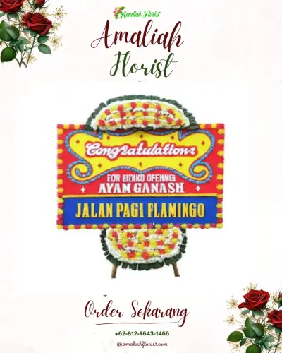 Bunga Papan Congratulation di Parit Lalang